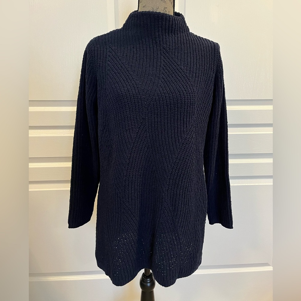 J. Jill Navy Chenille Tunic